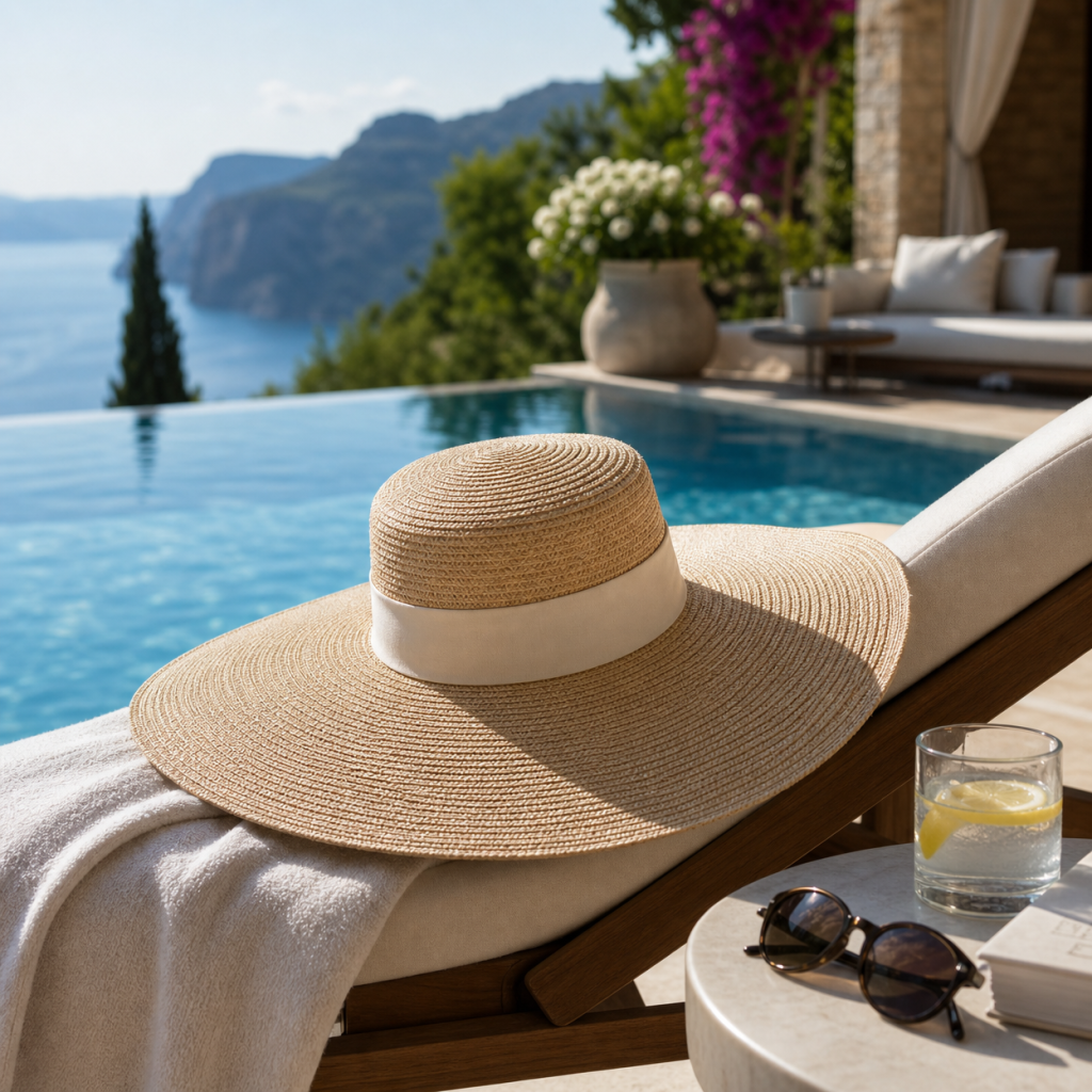 wide brim hat